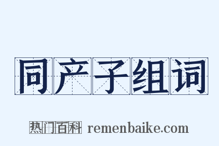 同产子组词是什么意思的图片